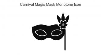 Carnival Magic Mask Monotone Icon In Powerpoint Pptx Png And Editable Eps Format