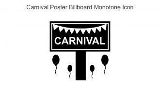 Carnival Poster Billboard Monotone Icon In Powerpoint Pptx Png And Editable Eps Format