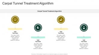 Carpal Tunnel Treatment Algorithm In Powerpoint And Google Slides Cpb