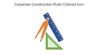 Carpenter Construction Ruler Colored Icon In Powerpoint Pptx Png And Editable Eps Format