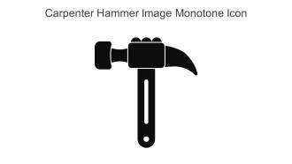Carpenter Hammer Image Monotone Icon In Powerpoint Pptx Png And Editable Eps Format