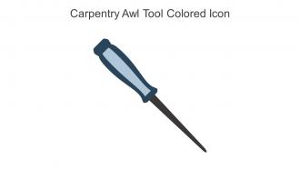 Carpentry Awl Tool Colored Icon In Powerpoint Pptx Png And Editable Eps Format