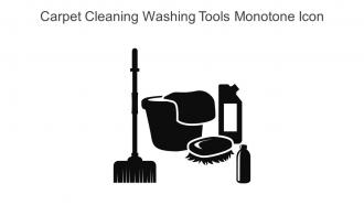 Carpet Cleaning Washing Tools Monotone Icon In Powerpoint Pptx Png And Editable Eps Format