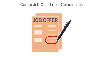 Carrier Job Offer Letter Colored Icon In Powerpoint Pptx Png And Editable Eps Format