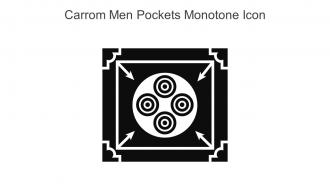 Carrom Men Pockets Monotone Icon In Powerpoint Pptx Png And Editable Eps Format
