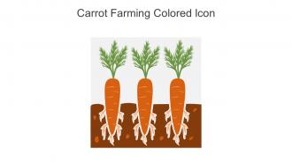 Carrot Farming Colored Icon In Powerpoint Pptx Png And Editable Eps Format