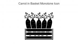 Carrot In Basket Monotone Icon In Powerpoint Pptx Png And Editable Eps Format
