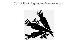 Carrot Root Vegetables Monotone Icon In Powerpoint Pptx Png And Editable Eps Format