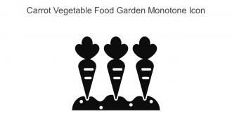 Carrot Vegetable Food Garden Monotone Icon In Powerpoint Pptx Png And Editable Eps Format
