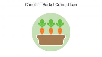 Carrots In Basket Colored Icon In Powerpoint Pptx Png And Editable Eps Format