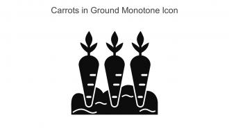 Carrots In Ground Monotone Icon In Powerpoint Pptx Png And Editable Eps Format
