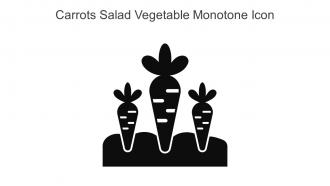 Carrots Salad Vegetable Monotone Icon In Powerpoint Pptx Png And Editable Eps Format