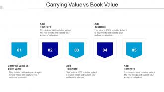 Carrying Value Vs Book Value Ppt Powerpoint Presentation Infographics Cpb