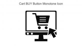 Cart BUY Button Monotone Icon In Powerpoint Pptx Png And Editable Eps Format