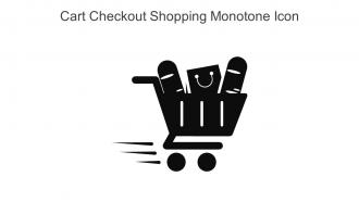 Cart Checkout Shopping Monotone Icon In Powerpoint Pptx Png And Editable Eps Format