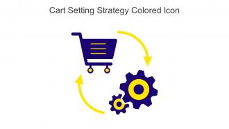 Cart Setting Strategy Colored Icon In Powerpoint Pptx Png And Editable Eps Format