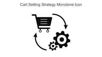 Cart Setting Strategy Monotone Icon In Powerpoint Pptx Png And Editable Eps Format