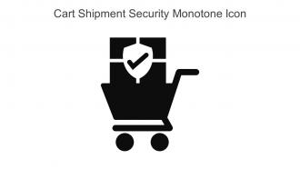 Cart Shipment Security Monotone Icon In Powerpoint Pptx Png And Editable Eps Format