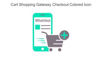 Cart Shopping Gateway Checkout Colored Icon In Powerpoint Pptx Png And Editable Eps Format
