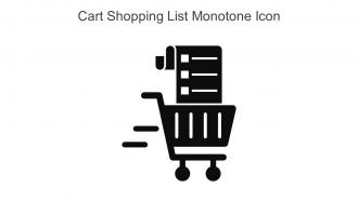 Cart Shopping List Monotone Icon In Powerpoint Pptx Png And Editable Eps Format