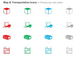 Carton forklift boxes shipping ppt icons graphics