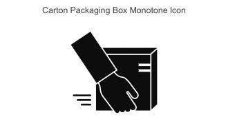 Carton Packaging Box Monotone Icon In Powerpoint Pptx Png And Editable Eps Format