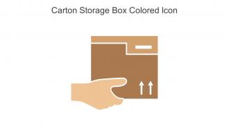 Carton Storage Box Colored Icon In Powerpoint Pptx Png And Editable Eps Format