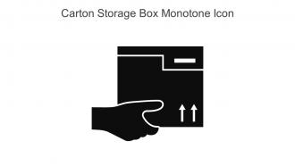 Carton Storage Box Monotone Icon In Powerpoint Pptx Png And Editable Eps Format