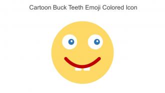 Cartoon Buck Teeth Emoji Colored Icon In Powerpoint Pptx Png And Editable Eps Format