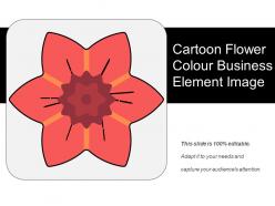 Cartoon flower colour business element image