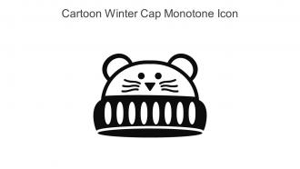 Cartoon Winter Cap Monotone Icon In Powerpoint Pptx Png And Editable Eps Format