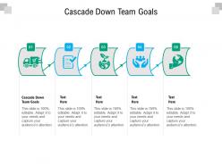 Cascade down team goals ppt powerpoint presentation slides icon cpb