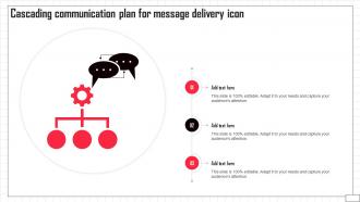 Cascading Communication Plan For Message Delivery Icon