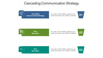 Cascading communication strategy ppt powerpoint presentation portfolio files cpb
