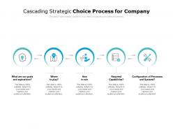 Cascading strategic choice process for company