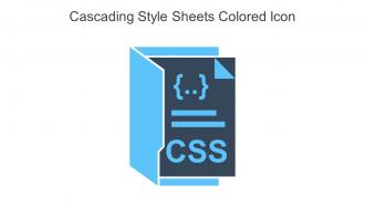 Cascading Style Sheets Colored Icon In Powerpoint Pptx Png And Editable Eps Format