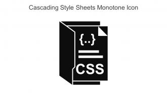 Cascading Style Sheets Monotone Icon In Powerpoint Pptx Png And Editable Eps Format