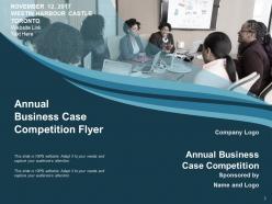 Case competition business structure analysis including entrepreneurship