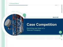 Case competition declining user base of a telecom company powerpoint presentation slides