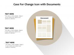 Case for change icon with documents