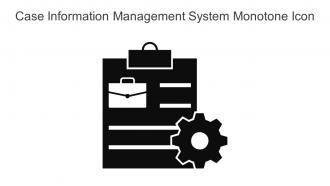 Case Information Management System Monotone Icon In Powerpoint Pptx Png And Editable Eps Format