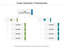 Case interview frameworks ppt powerpoint presentation model vector cpb