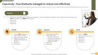 Case Managed To Reduce Effectively Achieving Business Goals Procurement Strategies Strategy SS V