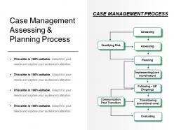 Case management assessing and planning process