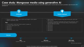 Case Media Using Generative Ai Revolutionizing Marketing With Ai Trends And Opportunities AI SS V