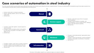 Case Scenarios Of Automation In Steel Industry