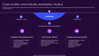 Case Studies And Industry Examples Audius Role Of Blockchain In Media BCT SS