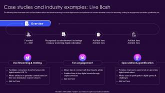 Case Studies And Industry Examples Live Bash Role Of Blockchain In Media BCT SS