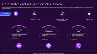 Case Studies And Industry Examples Sapien Role Of Blockchain In Media BCT SS