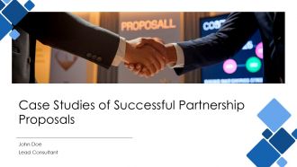Case Studies Of Successful Partnership Proposals PPT Mockup AT